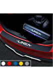 Fiat Linea İçin Uyumlu Aksesuar Oto Bagaj Ve Kapı Eşiği Sticker Seti Karbon
