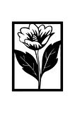 Çerçeveli Çiçek Sticker (Oto-Motor-Laptop-Duvar-Dekor) 20 x 28 cm