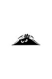 Bagajdan bakan adam (Öfkeli) Sticker (Oto-Motor-Laptop-Duvar-Dekor) 10 x 4 cm