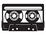 Nostaljik Kaset (Oto-Motor-Laptop-Duvar-Dekor) 10 x 6 Cm