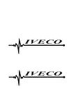Nabız Ritm Oto Cam Sticker Iveco 30 x 8 cm