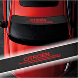 Citroen C Elysee İçin Oto Ön Cam Karbon Sticker 100 x 20 cm
