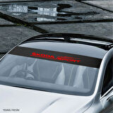 Mitsubishi Carisma İçin Oto Ön Cam Karbon Sticker 100 x 20 cm