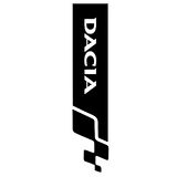 Dacia Tüm Modellerine Uyumlu Oyma Yazılı Oto Kaput Şerit Sticker 60 x 15 cm