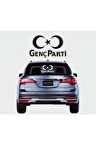 Genç Parti Logo Sticker (Oto-Motor-Laptop-Duvar-Dekor) 30 x 36 cm