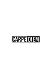 Carpe Diem Sticker (Oto-Motor-Laptop-Duvar-Dekor) 30 x 9 cm