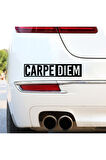 Carpe Diem Sticker (Oto-Motor-Laptop-Duvar-Dekor) 30 x 9 cm