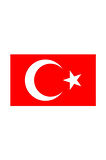 Türk Bayrağı Sticker (Oto-Motor-Laptop-Duvar-Dekor) 30 x 18 cm