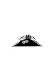 Bagajdan bakan adam (Normal) Sticker (Oto-Motor-Laptop-Duvar-Dekor) 30 x 12 cm