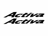 Activa Yazı Motosiklet Sticker 2 Adet 20 x 5 cm