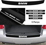 Bmw X3 İçin Uyumlu Aksesuar Oto Bağaj Ve Kapı Eşiği Sticker Set Karbon