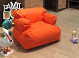 ARMUTLAND MİNİ RELAX ARMUT PUF KOLTUK TURUNCU ( 1-8 YAŞ)