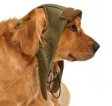 Küçük Orta ve Büyük Irk Köpek Şapka Pilot Yeşil
