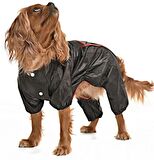 Küçük ve Orta Irk Köpek Paçalı Yağmurluk - Puka Siyah