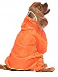 Küçük ve Orta Irk Köpek Paçalı Yağmurluk - Puka Turuncu