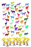 Toy Play 48 Parça Renkli Mini Çiftlik Hayvanları Figür Seti 4-6 cm SKU676 