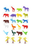 Toy Play 24 Parça Renkli Mini Vahşi Hayvanlar ve Çiftlik Hayvanları Figür Seti 4-6 cm SKU669-676