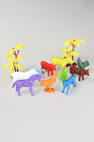 Toy Play 96 Parça Renkli Mini Çiftlik Hayvanları Figür Seti 4-6 cm SKU676 