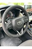 TOYOTA COROLLA (2019-2022) Uyumlu  ARACA ÖZEL DİKMELİ DİREKSİYON KILIFI