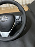 TOYOTA AURİS 2013-2019 ARACA ÖZEL DİKMELİ DİREKSİYON KILIFI(SPOR MODEL SİYAH)