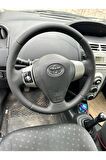 TOYOTA YARİS 2006 ARACA ÖZEL DİKMELİ DİREKSİYON KILIFI