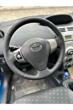 TOYOTA YARİS 2006 ARACA ÖZEL DİKMELİ DİREKSİYON KILIFI