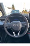 Toyota Corolla 2019-2022 Siyah Araca Özel Direksiyon Kılıfı