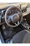 Toyota Corolla 2019-2022 Siyah Araca Özel Direksiyon Kılıfı