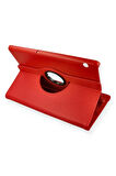 Huawei MediaPad T5 10 Kılıf 360 Tablet Deri Kılıf - Kırmızı
