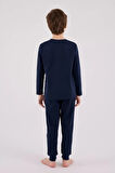U.s. Polo Assn Uzun Kol Pijama Takım Us2220-4 Lacivert