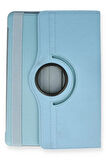 Huawei MediaPad T5 10 Kılıf 360 Tablet Deri Kılıf - Turkuaz