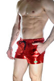 Erkek Kırmızı Lame Short