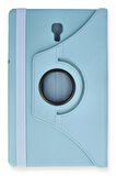Samsung Galaxy T590 Tab A 10.5 Kılıf 360 Tablet Deri Kılıf - Turkuaz
