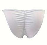 Erkek  Beyaz Büzgülü Slip İç Giyim