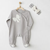 Baby Bow Bliss Tulum Takım Grey