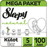 Sleepy Natural Külot Bez Mega Paket 5 Beden 11-18 Kg 100 Adet