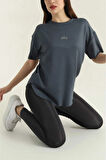 Oversize Kısa Kollu Kadın T-Shirt-Al@