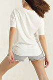 Oversize Kısa Kollu Kadın T-Shirt-Al@