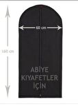 10 Adet Abiye Elbise Kılıf Gamboç 60x160 Siyah Tela Nonvoven Uzun Boy SU GEÇİRMEZ