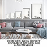 Metal Çerçeveli Gerçek Camlı Tablo SeventiesA 3 Lü Set