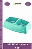 #MamaKabı Kaliteli 1 Sınıf Plastik Geniş Hacimli Pet Beslenme Kedi Köpek İkili Büyük Mama Kabı