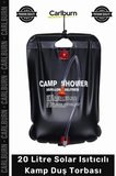 #SuTorbası Portatif Güneş Enerjili PVC Outdoor Su Çantası 20 Litre Solar Isıtıcılı Kamp Duş Torbası