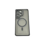 S25 Ultra Kılıf Magsafe Şarj Özellikli Standlı Teknocase Protective Kapak – Lens Koruma Hediyeli-Gri