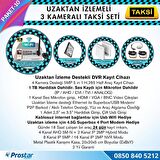 Taksi Kamera Seti 10 Uzaktan izlemeli 3 Kameralı Wifi 4G 1 TB Harddisk Dahil