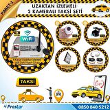 Taksi Kamera Seti 1 Uzaktan izlemeli 2 Kameralı Wifi 500 GB Harddisk Dahil