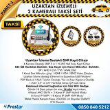 Taksi Kamera Seti 1 Uzaktan izlemeli 2 Kameralı Wifi 500 GB Harddisk Dahil