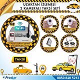 Taksi Kamera Seti 2 Uzaktan izlemeli 2 Dome Kameralı Wifi 500 GB Harddisk Dahil