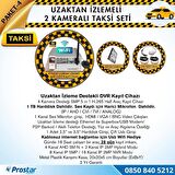 Taksi Kamera Seti 4 Uzaktan izlemeli 2 Dome Kameralı Wifi 1 TB Harddisk Dahil