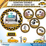 Taksi Kamera Seti 6 Uzaktan izlemeli 3 Kameralı Wifi 1 TB Harddisk Dahil