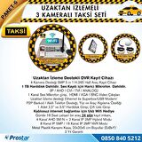 Taksi Kamera Seti 6 Uzaktan izlemeli 3 Kameralı Wifi 1 TB Harddisk Dahil